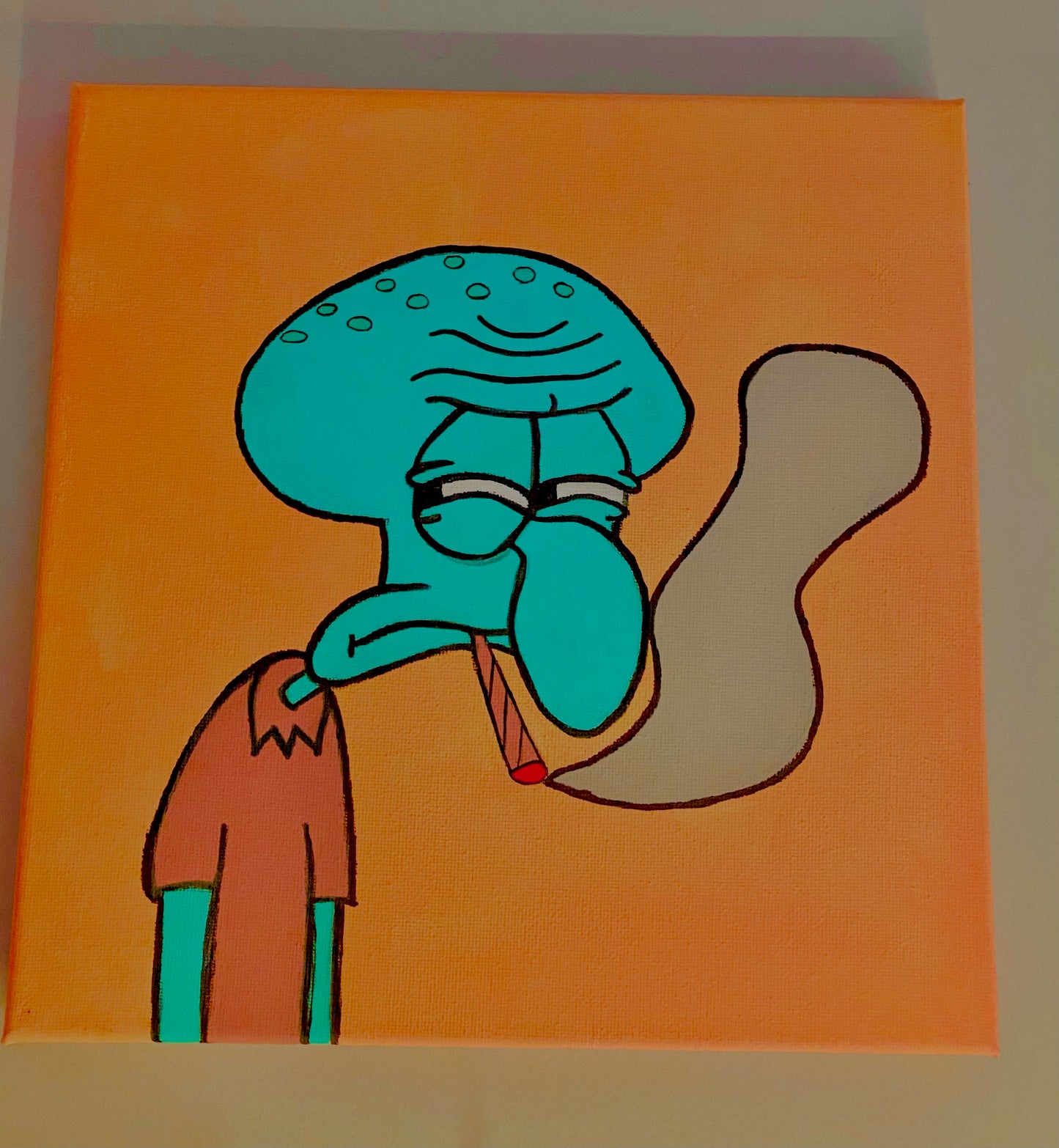 Squidward Painting