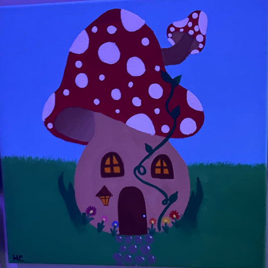 Mushroom House Painting